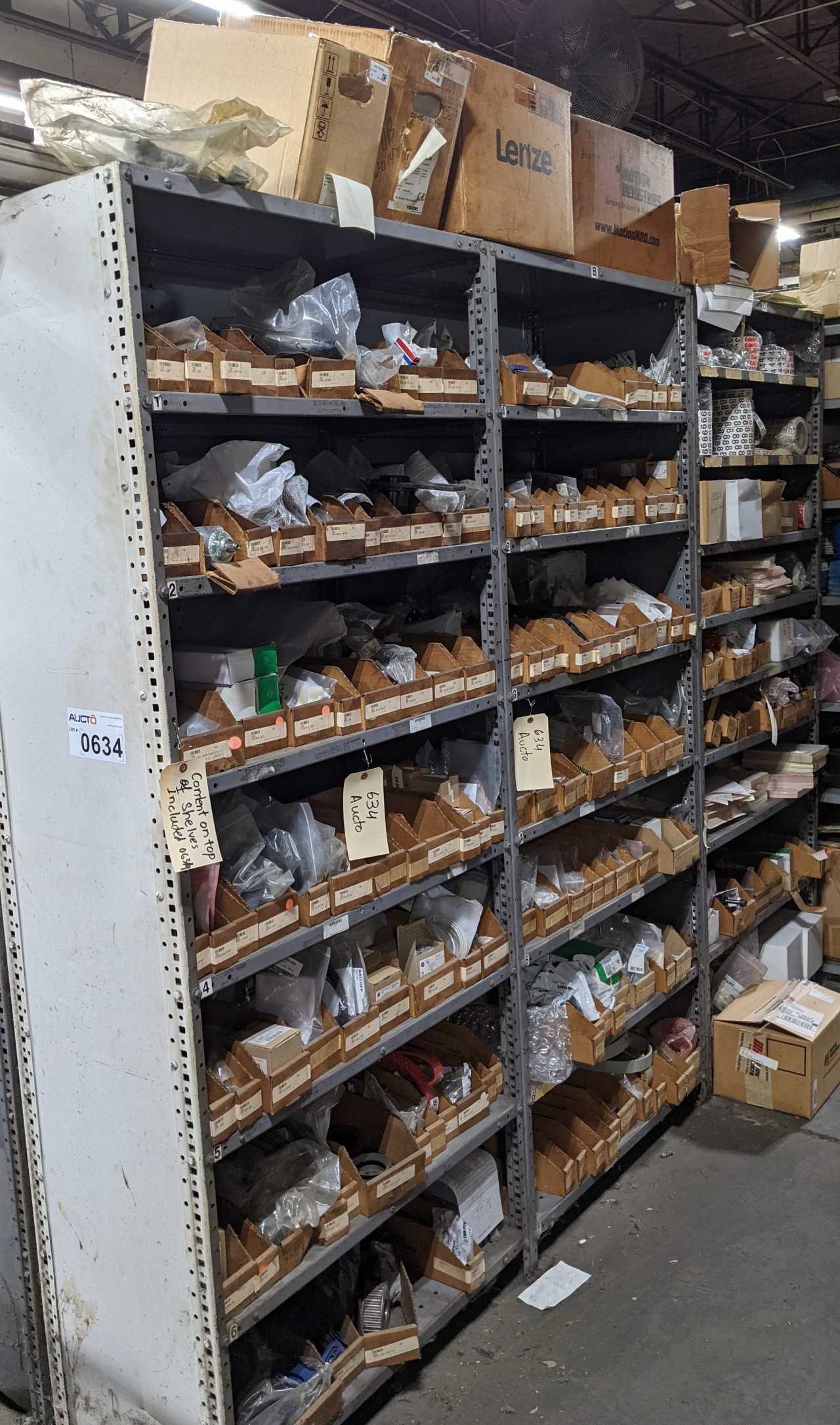 CONTENTS OF 3 SHELVES , MRO , ELECTRICAL, LABELS - MISCELLANEOUS CONTENTS OF 3 SHELVES , MRO , ELECTRICAL, LABELS - MISCELLANEOUS