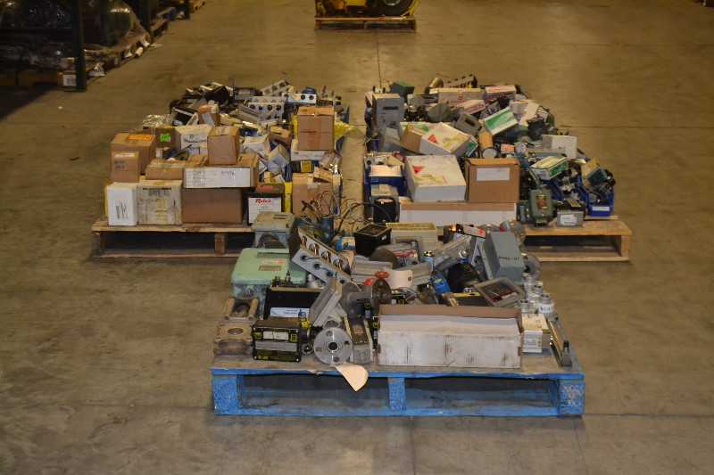 5 PALLETS OF ASSORTED INSTRUMENTATION, FLOWSERVE, ESKO, - MISCELLANEOUS