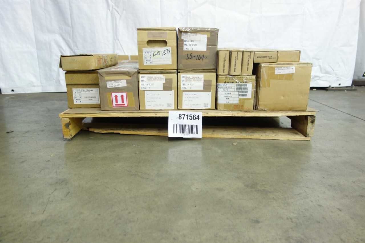 PALLET OF LINEAR GUIDE BEARINGS AND BALL SCREW ASSEMBLIES - BEARINGS
