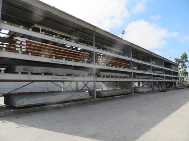 25,200 Lb capacity storage racks, 132' long X 30' H X 120" long forks - TOOL STORAGE