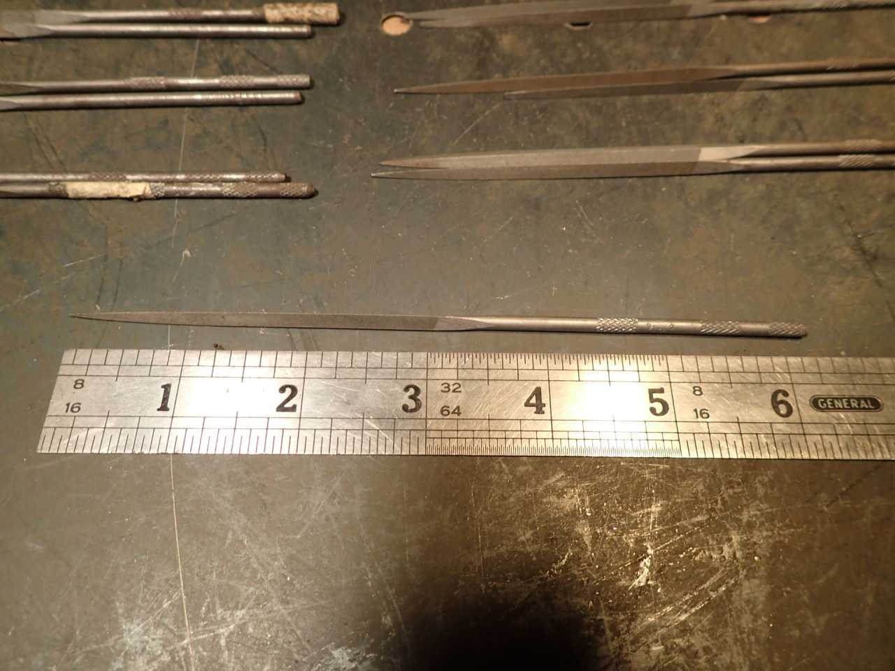 21 Piece Lot of Falcon #6 Cut Three-Square Precision Swiss Pattern Needle Files - MACHINING ACCESSORIES & TOOLING