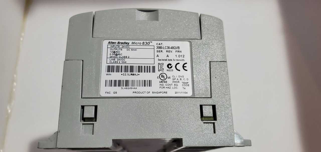Allen Bradley Micro 830 2080-LC30-48QVB PLC - AUTOMATION & CONTROLS