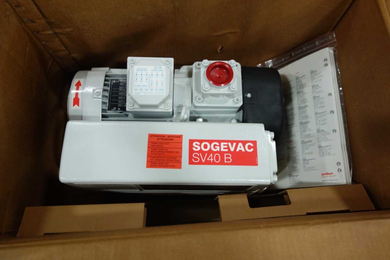 LOT OF 2 LEYBOLD 960312 SV40 B SOGEVAC VACUUM PUMPS - VACUUM PUMP