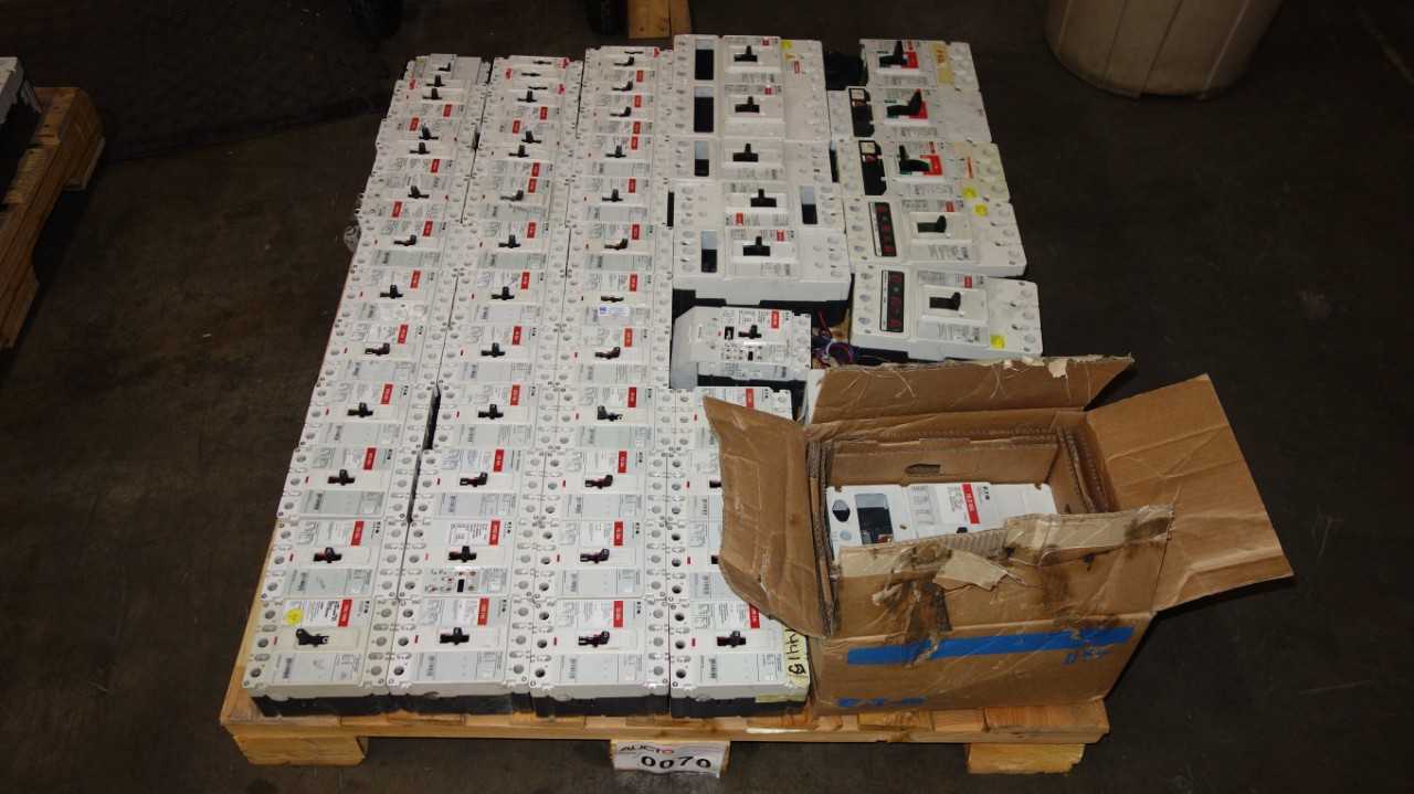 1 PALLET OF ASSORTED EATON FD, HKE, L630E CIRCUIT BREAKERS - CIRCUIT BREAKERS
