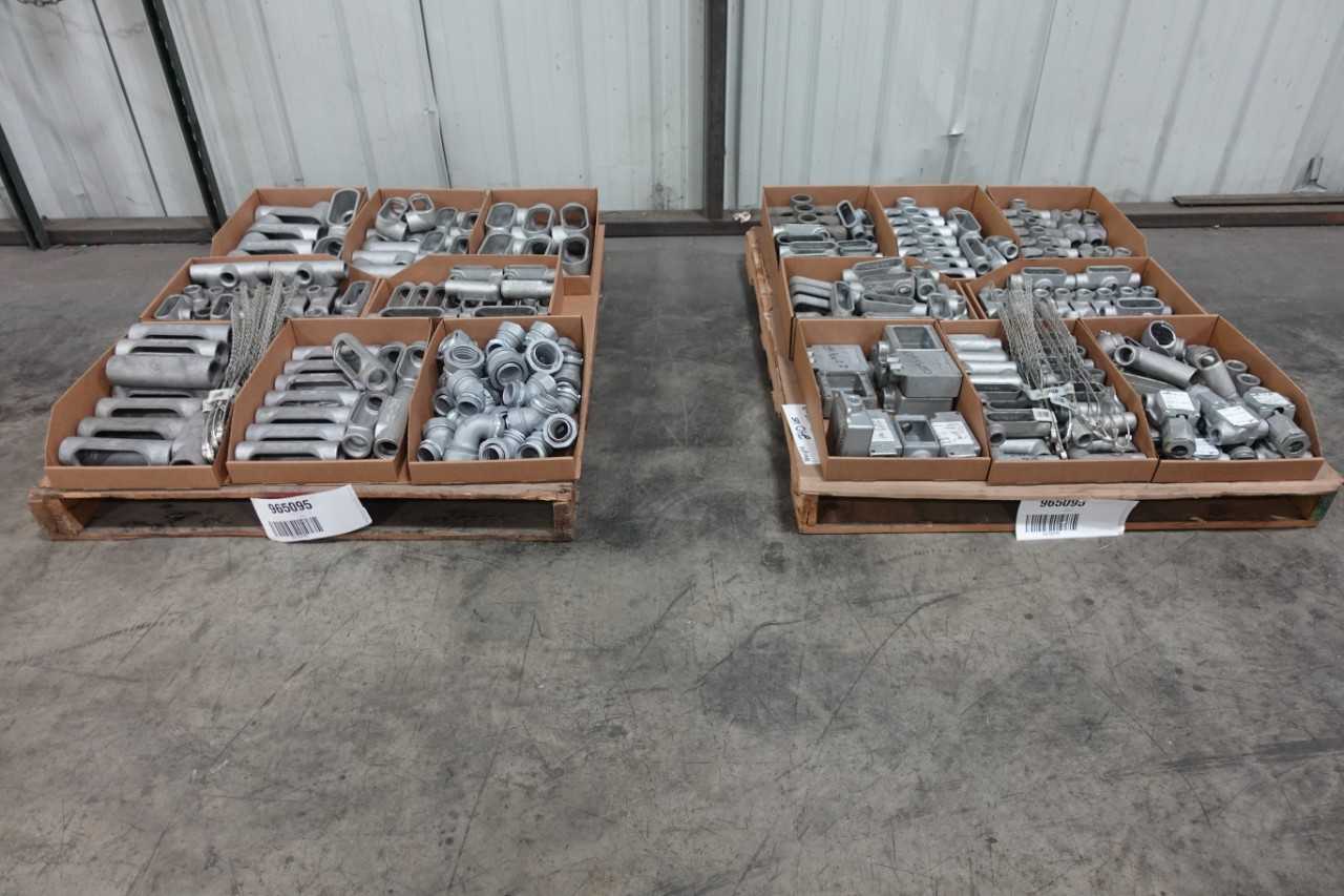 2 PALLETS OF ASSORTED ELECTRICAL CONDUIT - ELECTRICAL COMPONENTS