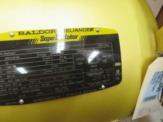 Baldor Reliance Super Motor, 25 HP  new - MISCELLANEOUS