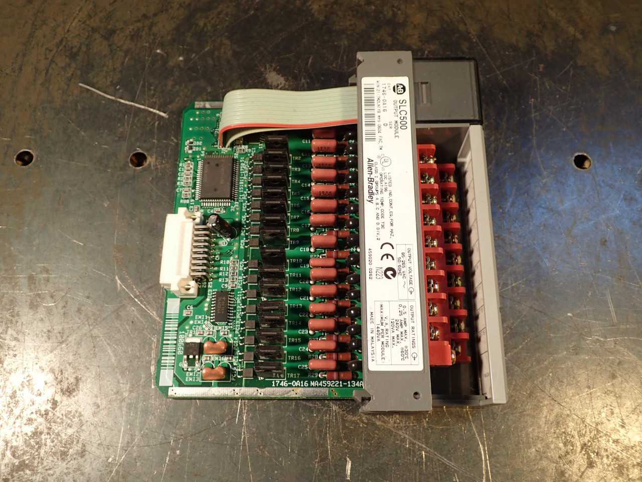 Allen Bradley SLC-500 1746-OA16 Ser D Output Module: 1746-0A16, Triac - AUTOMATION & CONTROLS