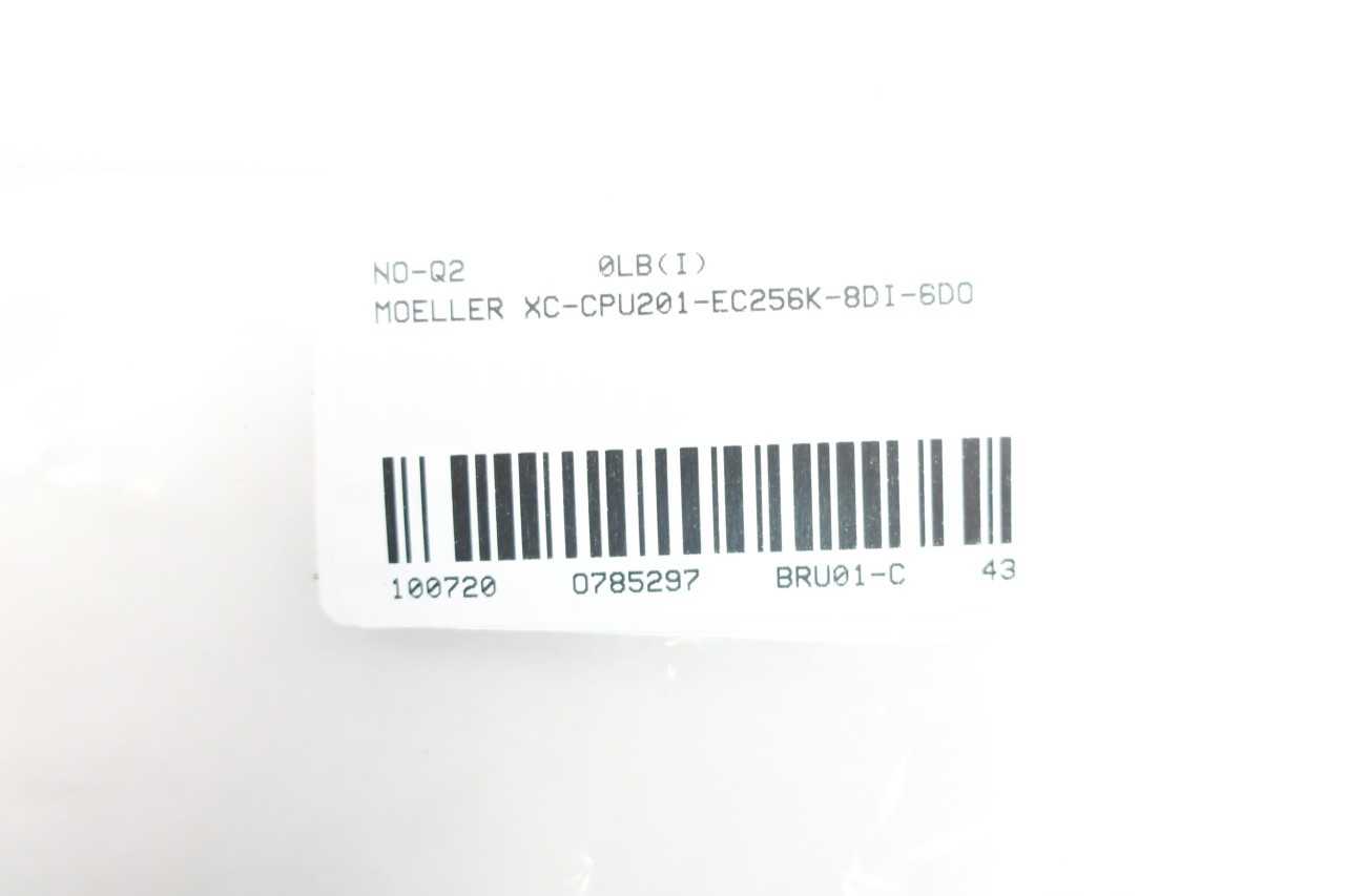MOELLER XCCPU201EC256K8DI6DO CPU MODULE - AUTOMATION & CONTROLS