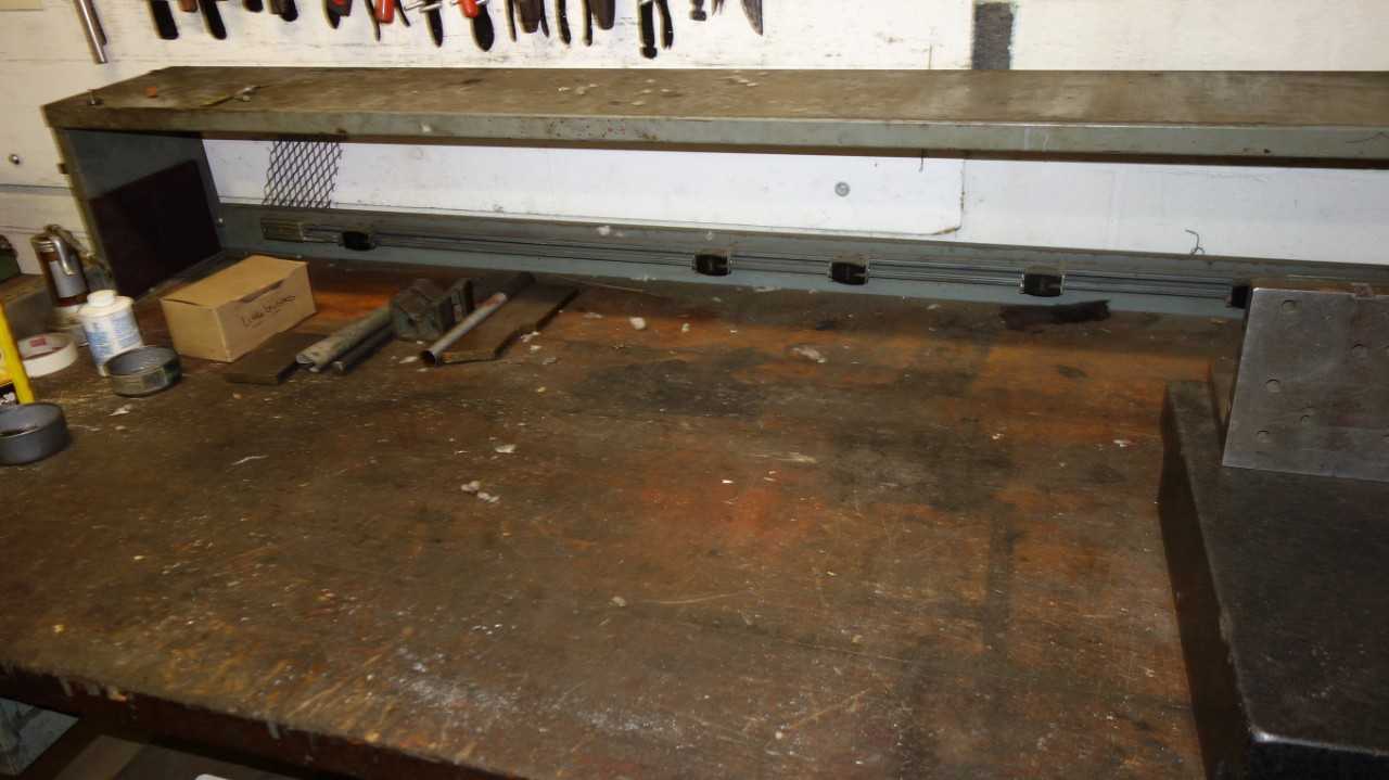 PROFESSIONAL WORK TABLE DESK WITH CONTENTS (VISE IS NOT INCLUDED) (OIL AND BRAKE FLUID NOT INCLUDED) - PLANT & FACILITY