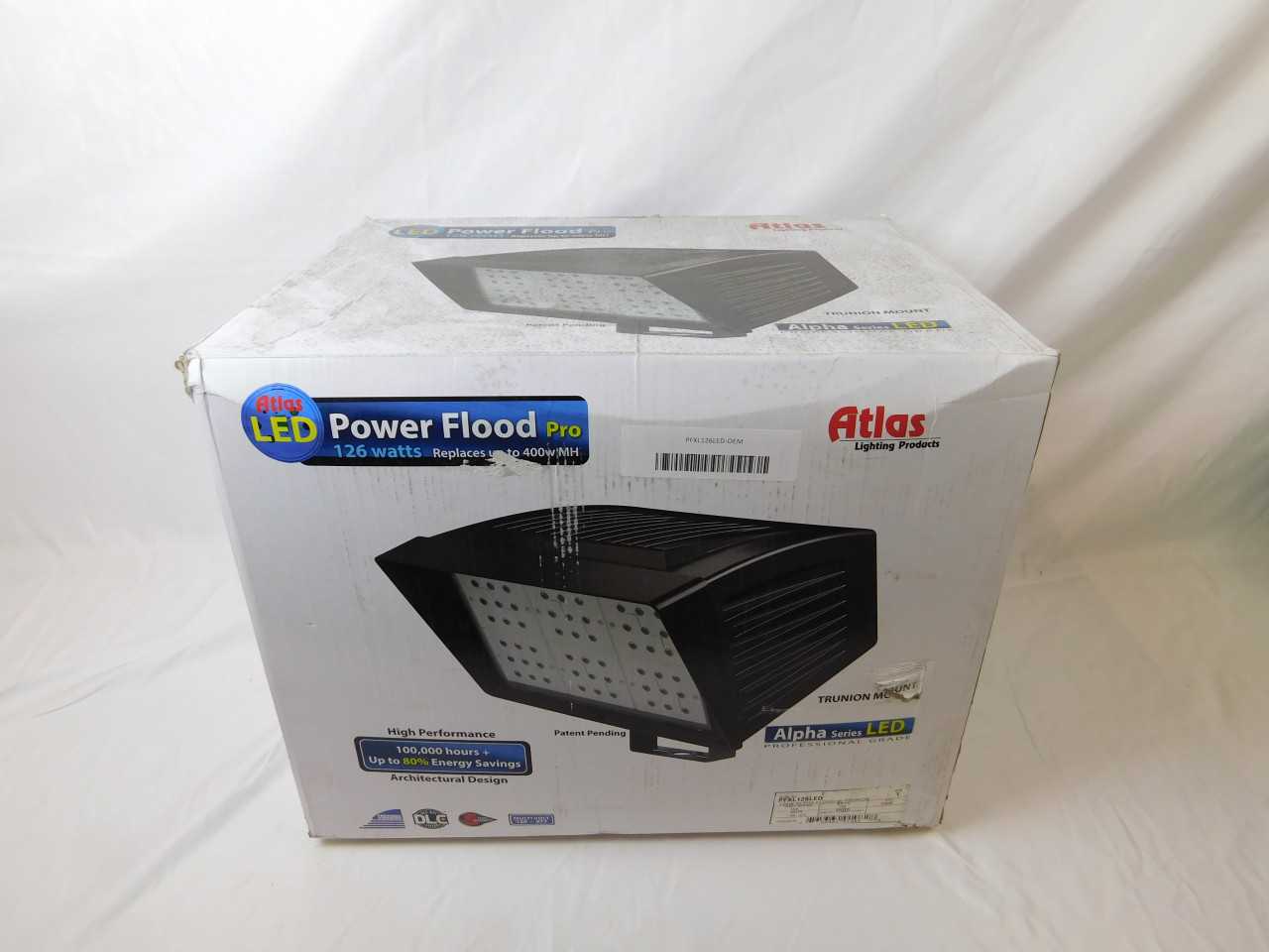 Atlas PFXL126LED LED Floodlight 120-277VAC 126 Watts - ELECTRICAL COMPONENTS