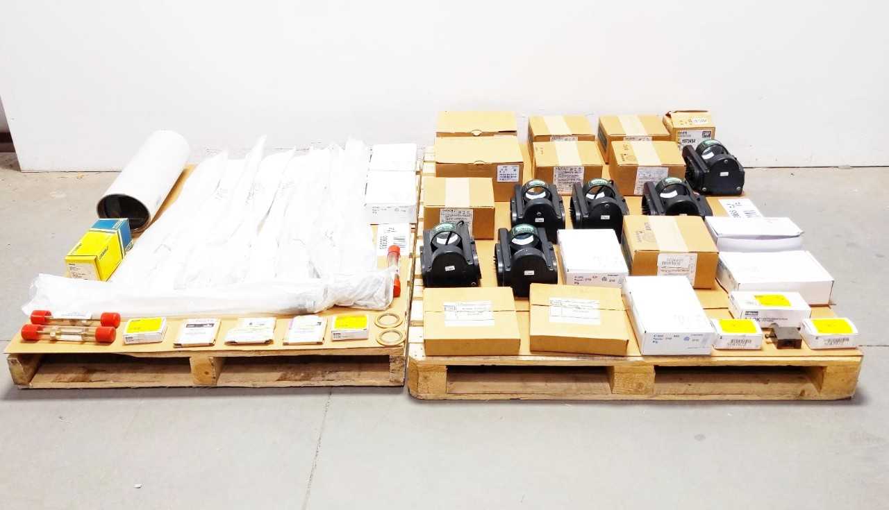 2 PALLETS OF ASSORTED ELECTRICAL PARTS - ELECTRICAL COMPONENTS