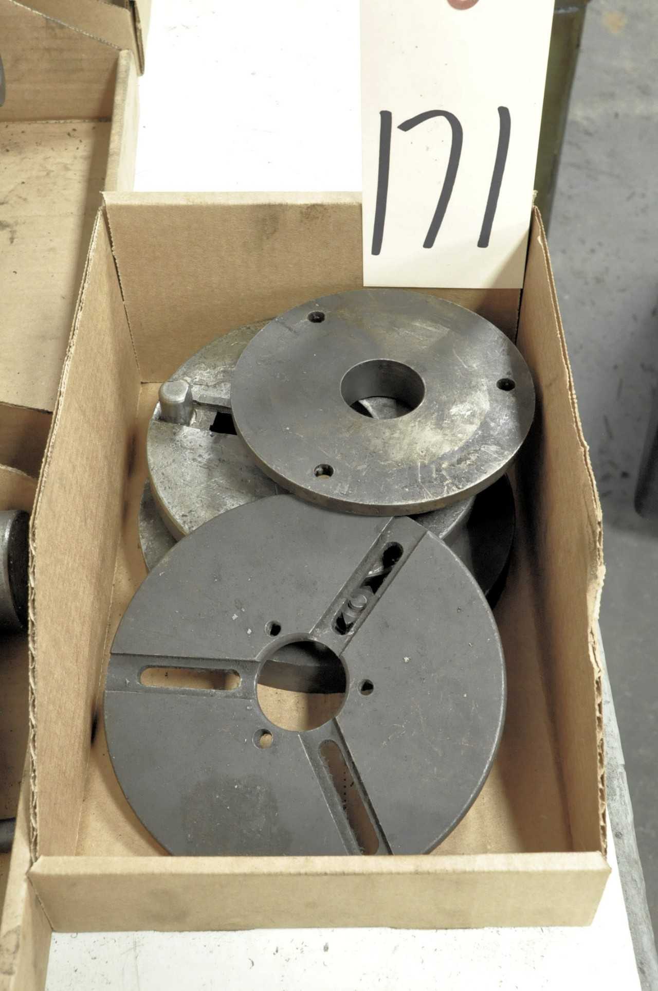 Lot Face Plates in 1 Box - MACHINING ACCESSORIES & TOOLING