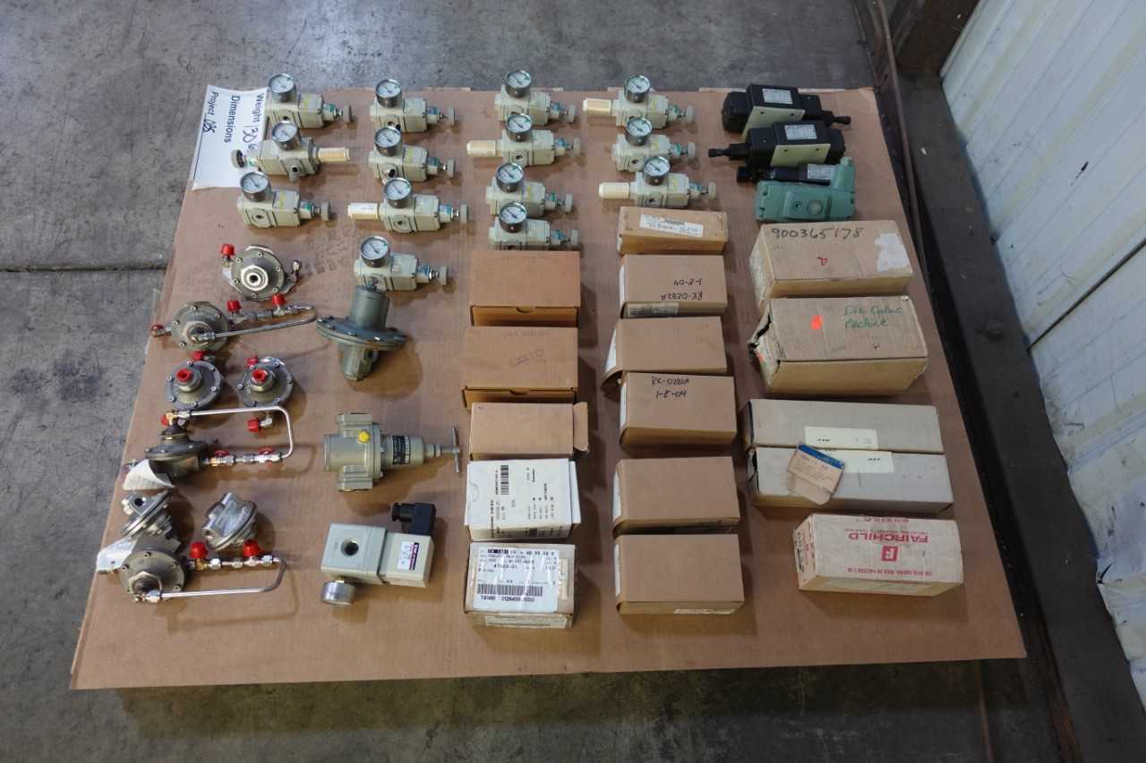 PALLET OF ASSORTED PRESSURE REDUCING VALVES - VALVES