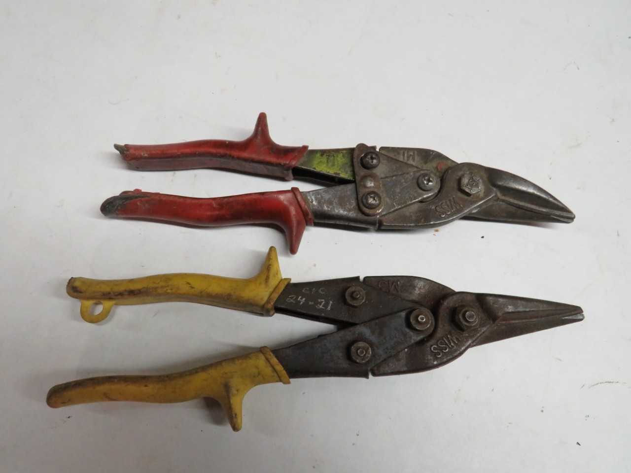 LOT OF 5 ASSORTED SNIPS - ELECTRIC POWER TOOLS
