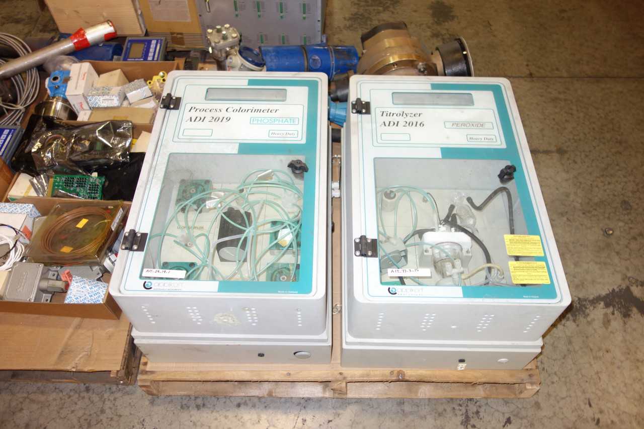 3 PALLETS OF ASSORTED TRANSMITTERS, FLOW METERS, SENSORS, AND CONTROLS - INSTRUMENTATION