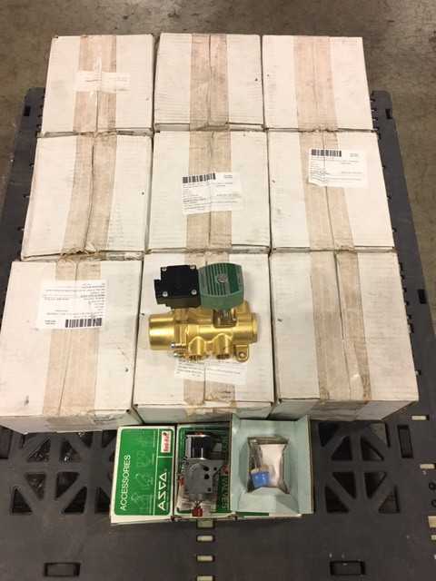 LOT OF 12 ASSORTED ASCO SOLENOID VALVE/PARTS KIT JKF8344G074MO SF8318D1MS 306221 - SOLENOID VALVE