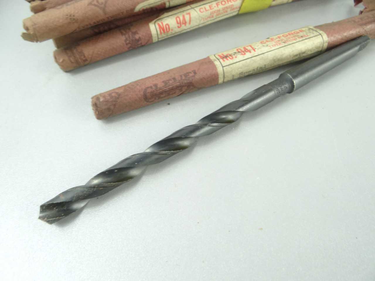 Lot of 16 NEW CleForge HSS 1MT Letter Size Taper Shank Drills - MACHINING EQUIPMENT PARTS
