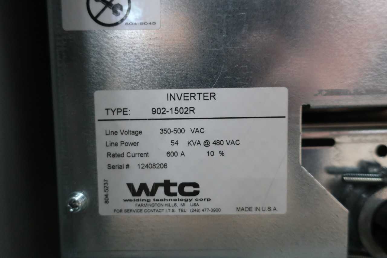 LOT OF 2 WTC MFDC WELDING CONTROL UNIT - WELDING EQUIPMENT