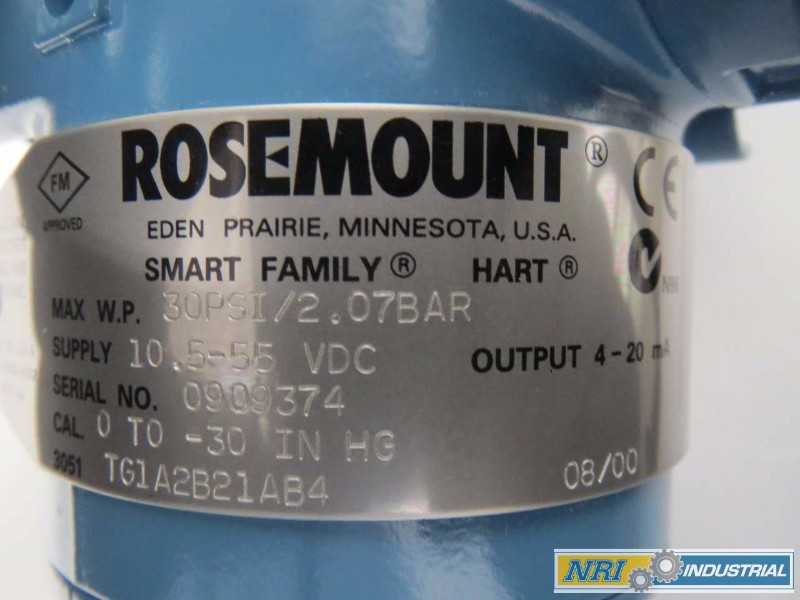 NEW ROSEMOUNT 3051TG1A2B21AB4 PRESSURE TRANSMITTER - MISCELLANEOUS
