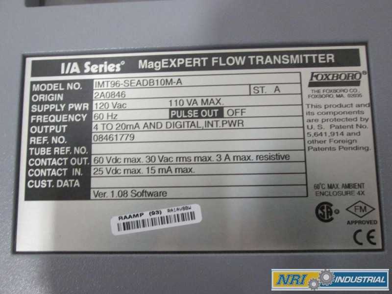 NEW FOXBORO IMT96-SEADB10M-A I/A SERIES FLOW TRANSMITTER - MISCELLANEOUS