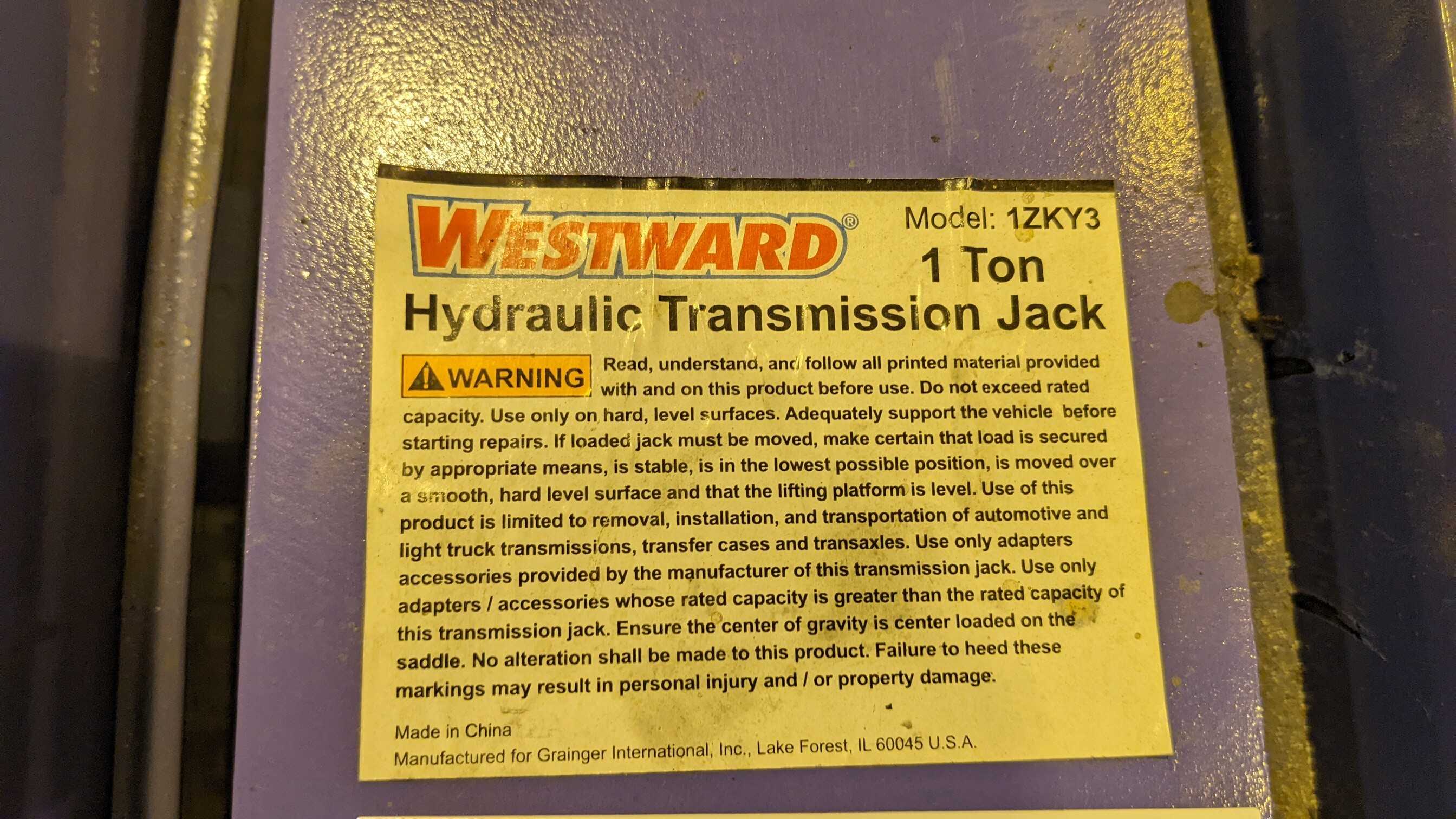 HYDRAULIC TRANSMISSION JACK - HYDRAULIC PARTS