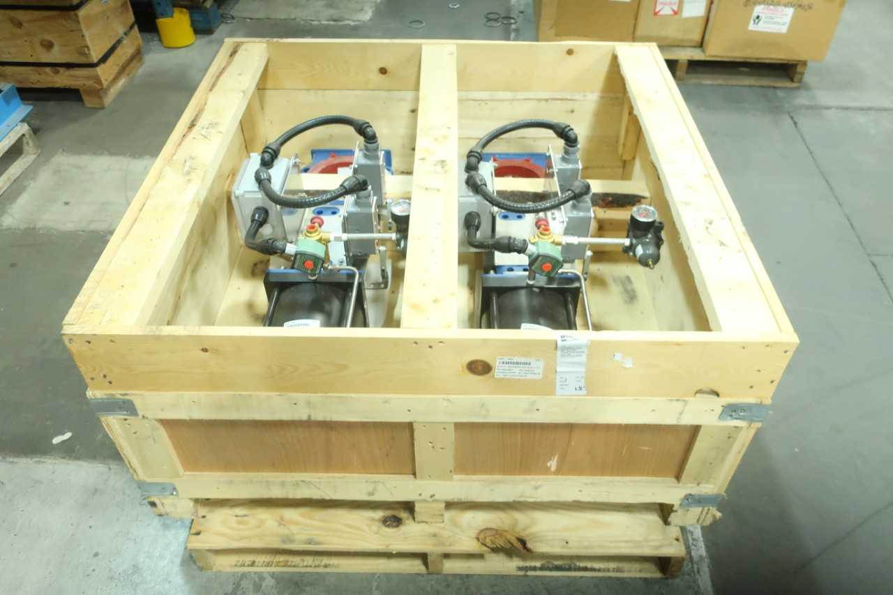 LOT OF 2 WEIR ISOGATE 6IN KNIFE GATE VALVES 06WSRTUAUS8182 - MISCELLANEOUS
