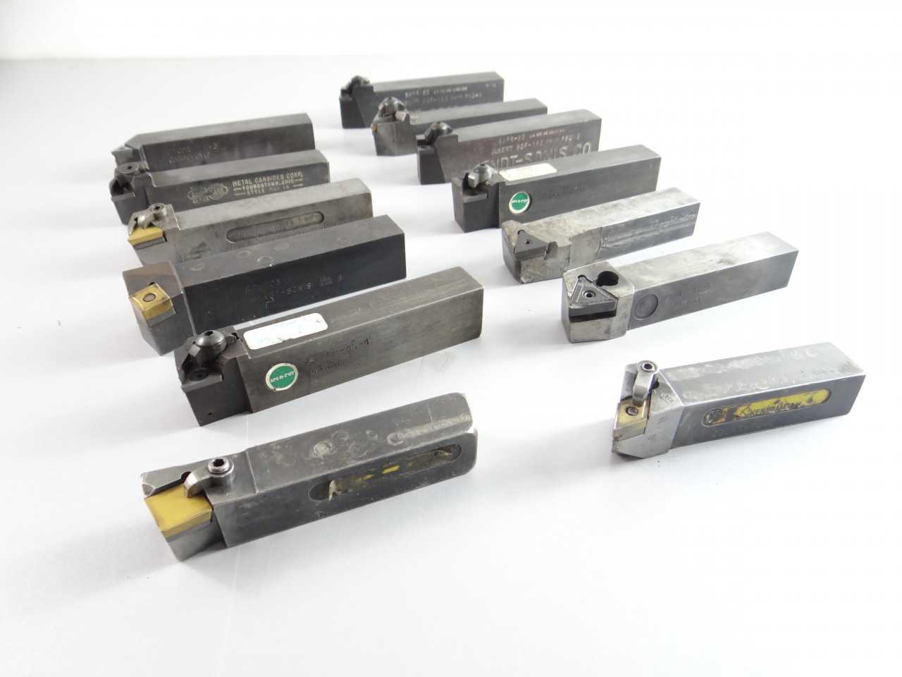 13 Assorted Indexable Lathe Tool Holders - LATHES