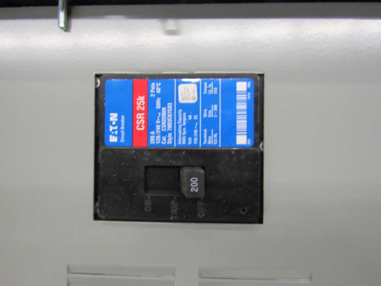 - Quantity of 1 - Eaton MBX2040B200BTS - Meter Breaker Panel - ELECTRICAL COMPONENTS