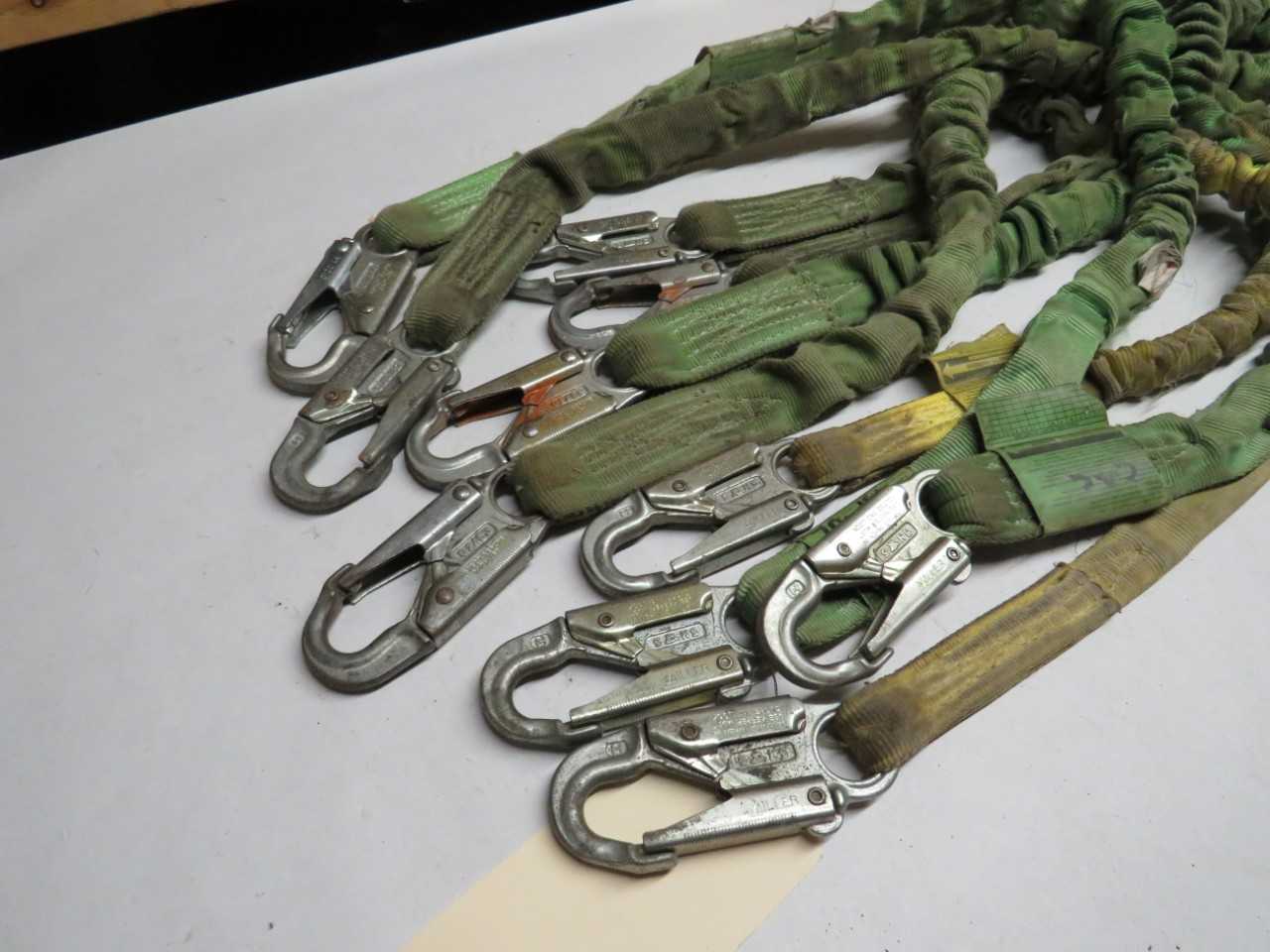 LOT OF 5 ASSORTED MILLER DURAFLEX 216M SAFETY LANYARD - SAFETY EQUIPMENT