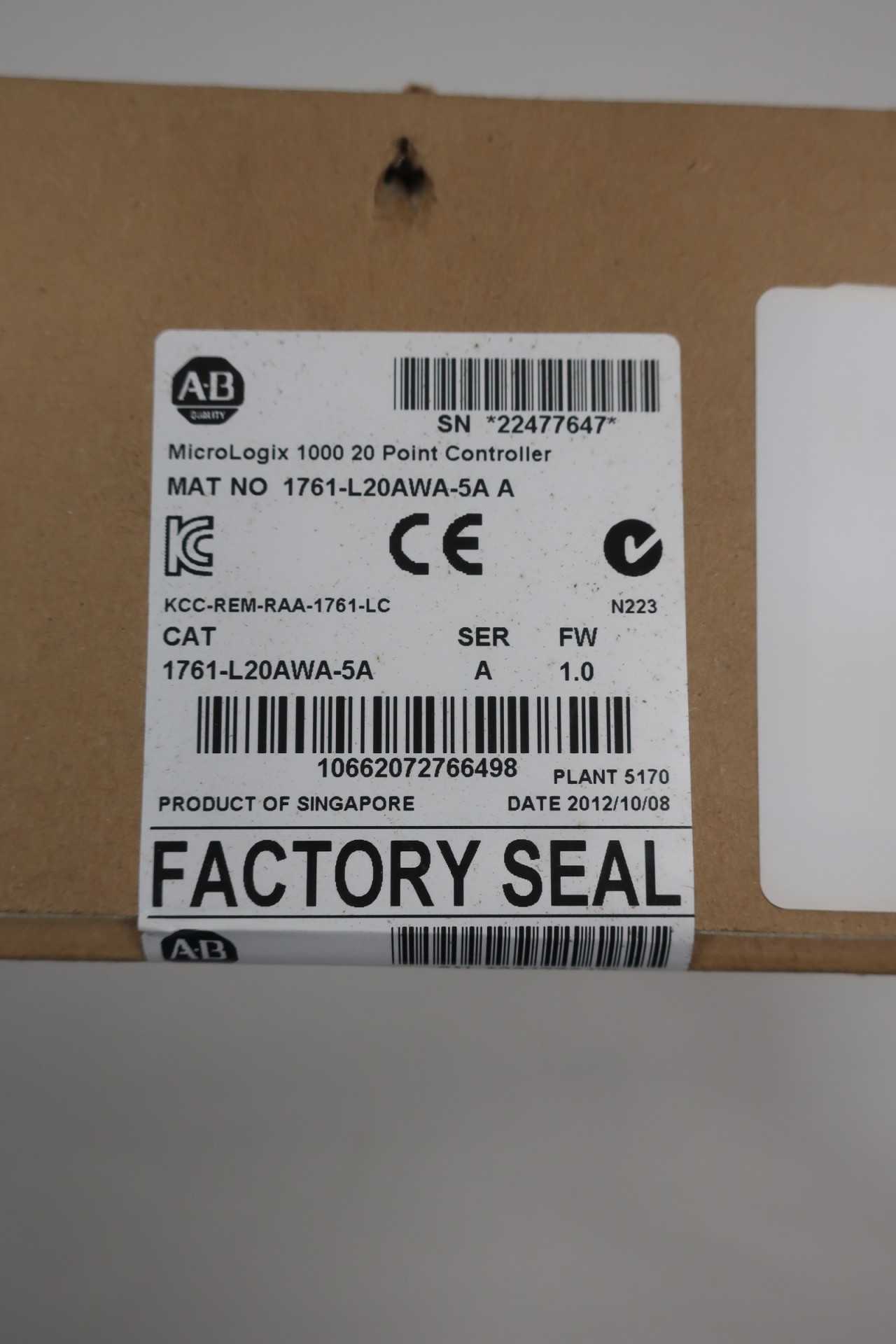 ALLEN BRADLEY 1761-L20AWA-5A 20 PT CONTROLLER - AUTOMATION & CONTROLS