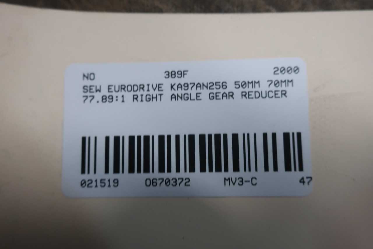 Sew Eurodrive KA97AM256 Gear Reducer 77.89:1 - GEAR REDUCERS