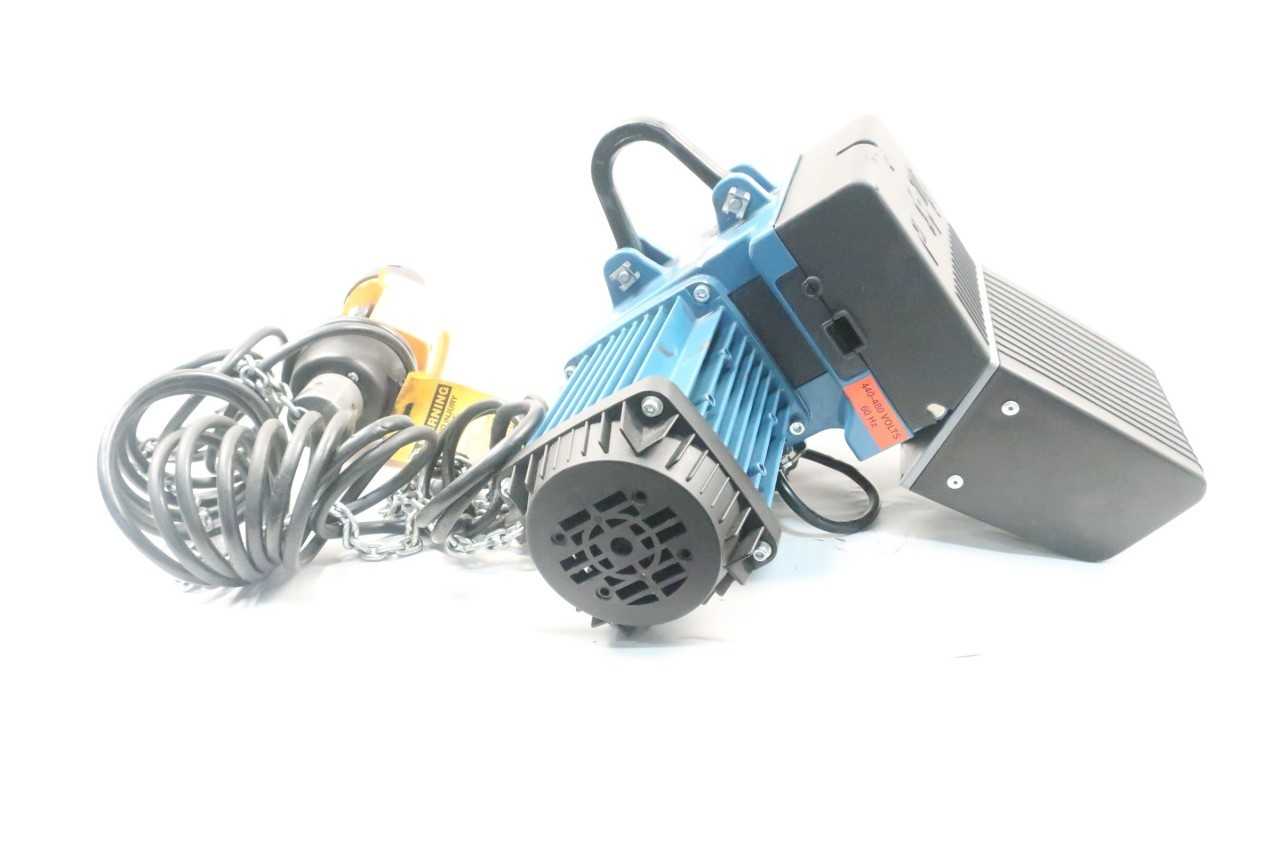 DEMAG DCM-PRO 2 125 CHAIN 14FT 275LB 3PH 0.59HP 440-480V-AC ELECTRIC HOIST - LIFTING EQUIPMENT