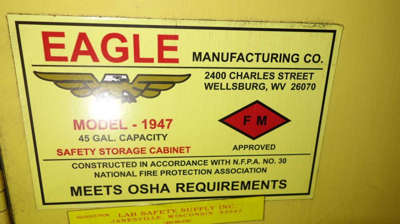 EAGLE 1947 45 GAL FLAMMABLE SAFETY STORAGE CABINET - TOOL STORAGE