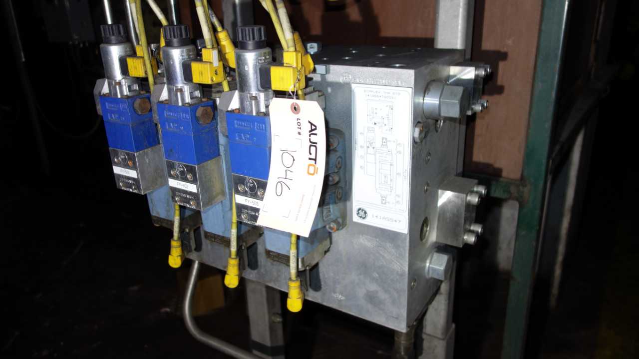 GE SIMPLEX TMA ETD HYDRAULIC MANIFOLD, 3X REXROTH - PNEUMATIC VALVE