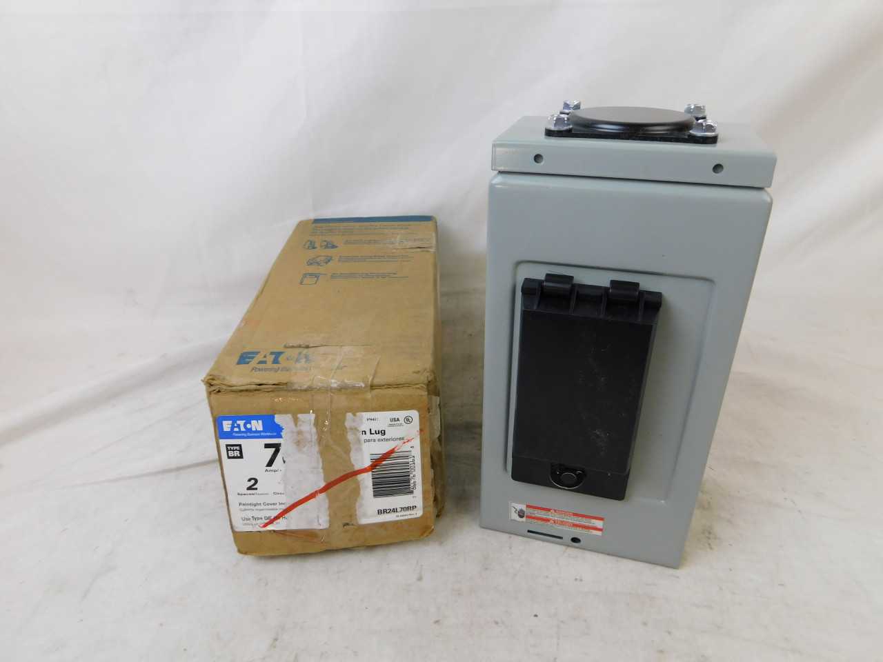 Quantity of 11 New Surplus Eaton BR24L70RP Main Lug Panel Type BR 70A 120-240V 1Ph 4Cir 2Sp NEMA 3R - ELECTRICAL COMPONENTS