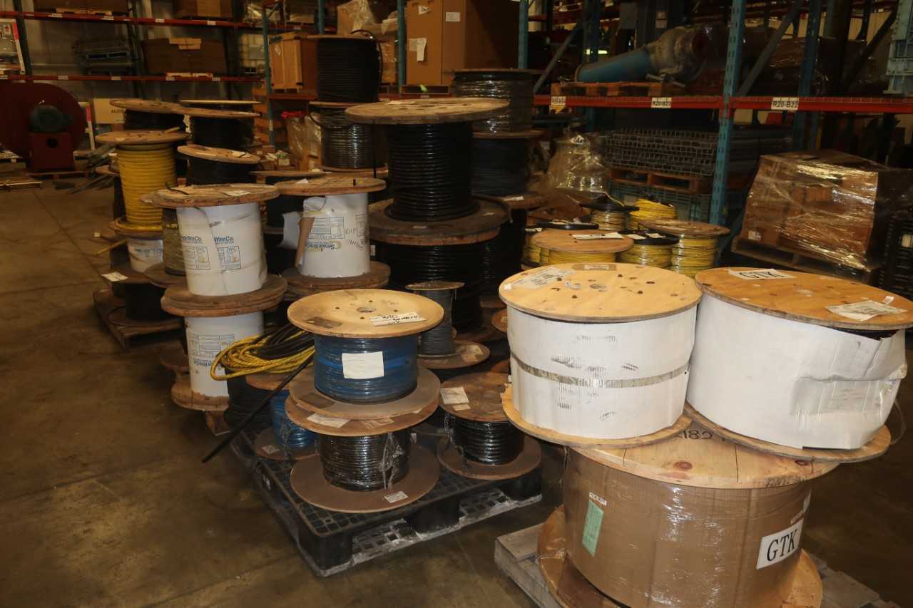 7 PALLETS OF ASSORTED THERMO CABLE-WIRE - WIRE MANUFACTURING