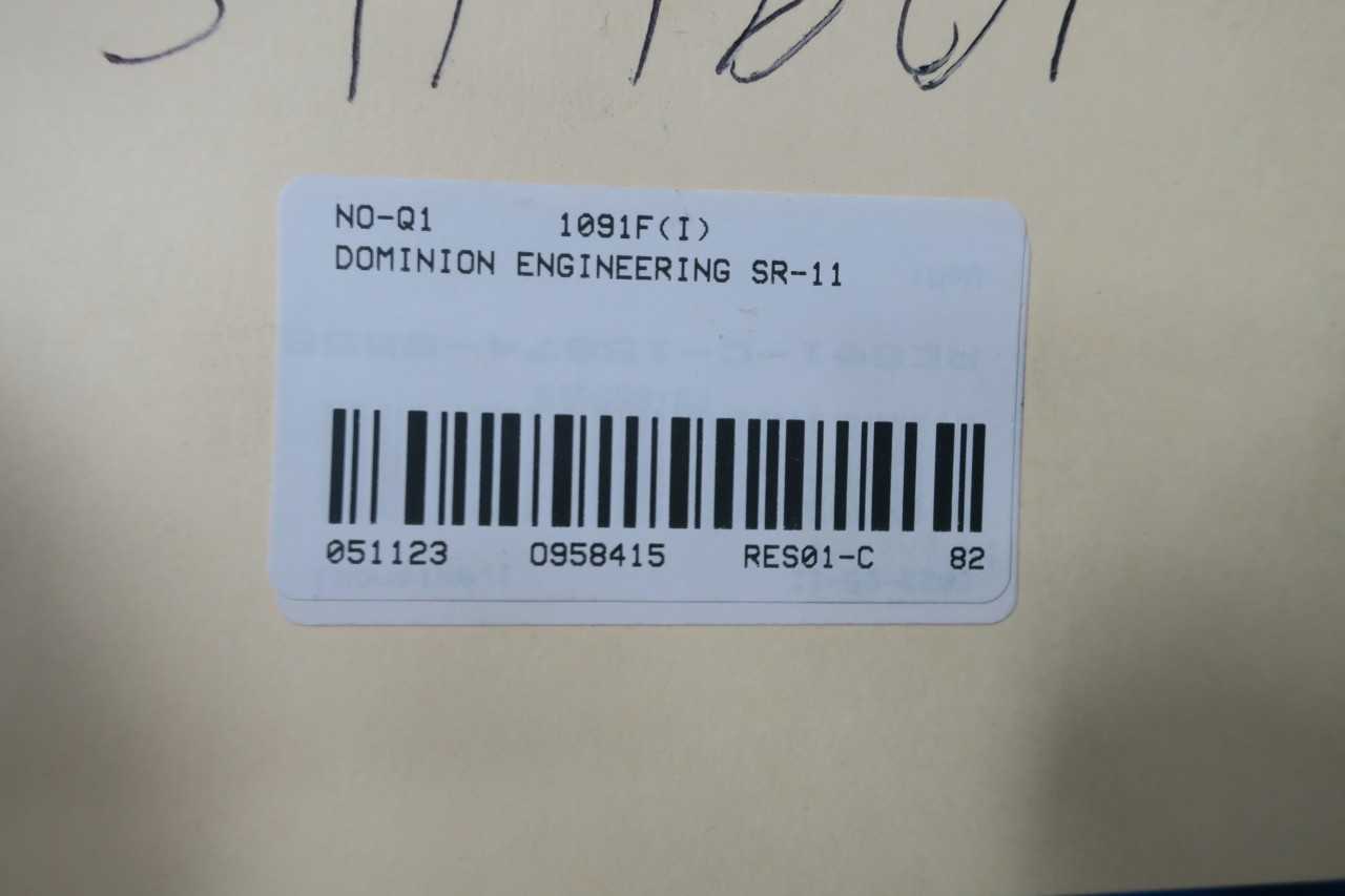 DOMINION ENGINEERING SR-11 ENCLOSED GEAR DRIVE - GEAR REDUCERS
