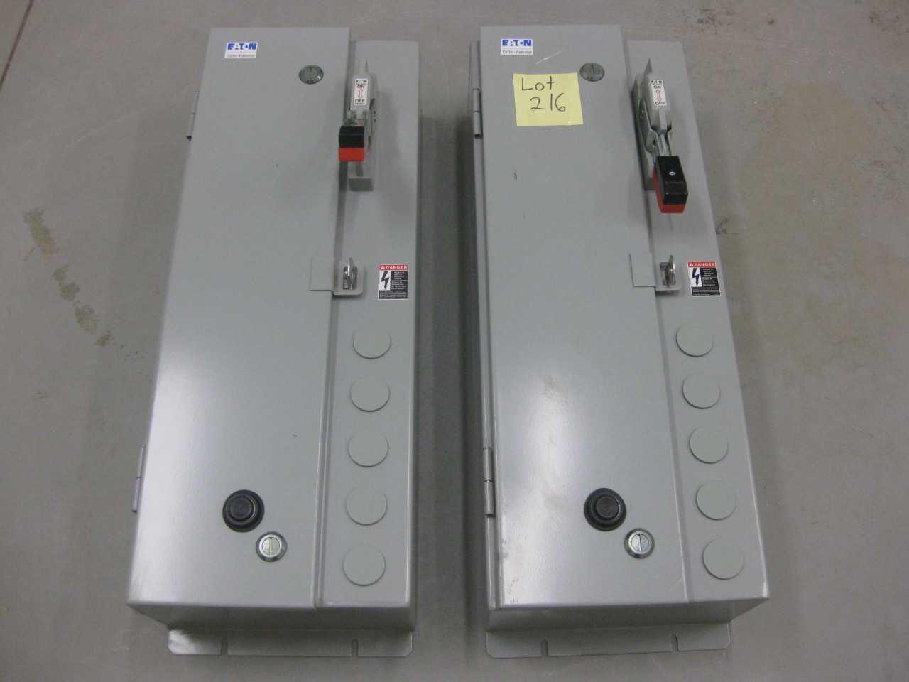 Eaton Disconnect switch 3AMP BREAKERS QTY 2 - DISCONNECT SWITCHES