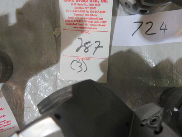 3	Kennametal	HSK63A Integral 6 Diamond Tipped Tool Holder   LOT - MISCELLANEOUS