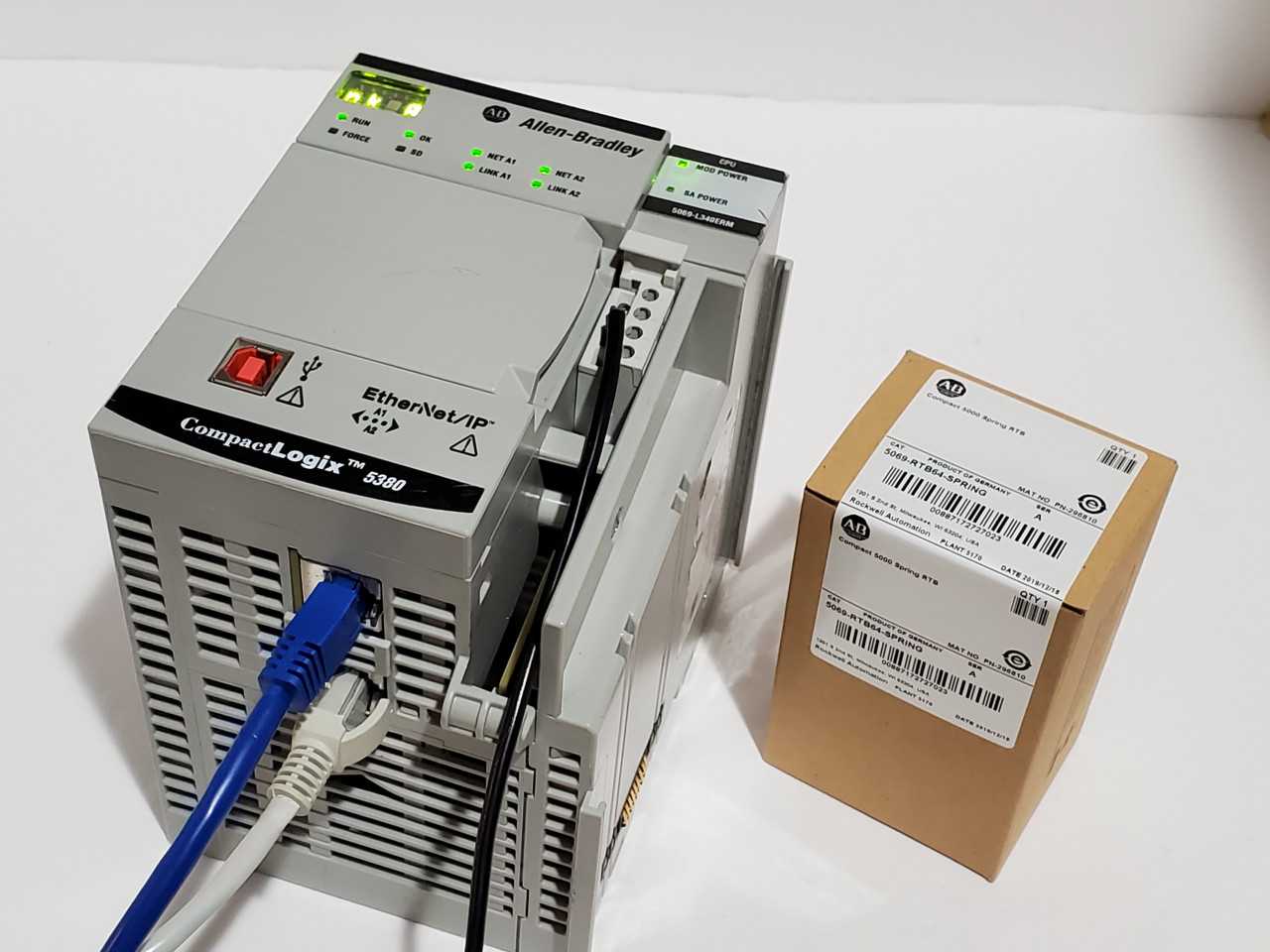 Allen Bradley CompactLogix 5069-L340ERM Plus Brand new 5069-RTB64 Spring - AUTOMATION & CONTROLS Allen Bradley CompactLogix 5069-L340ERM Plus Brand new 5069-RTB64 Spring - AUTOMATION & CONTROLS