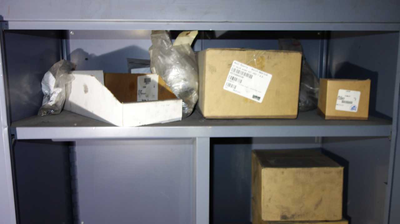CABINET WITH CONTENTS, REGENERATIVE BLOWERS, VALVES - TOOL STORAGE