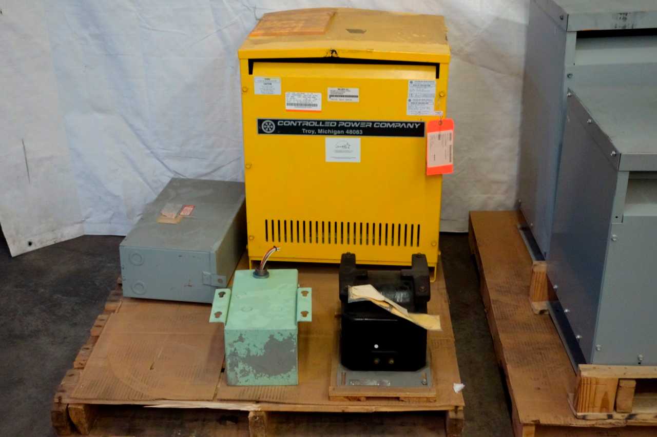 2 PALLETS OF ASSORTED TRANSFORMERS - CONTROL TRANSFORMERS
