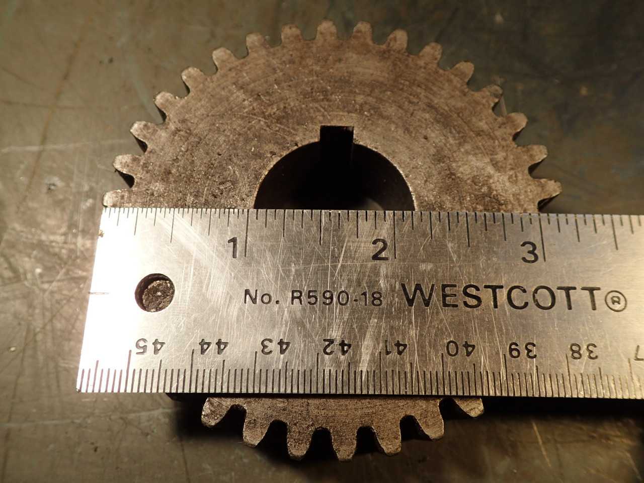 3-Piece Lot Lathe Change Gears: 1-1/8" Keyed Bore 7/8" Thick 23 27 34 Tooth - MACHINING ACCESSORIES & TOOLING