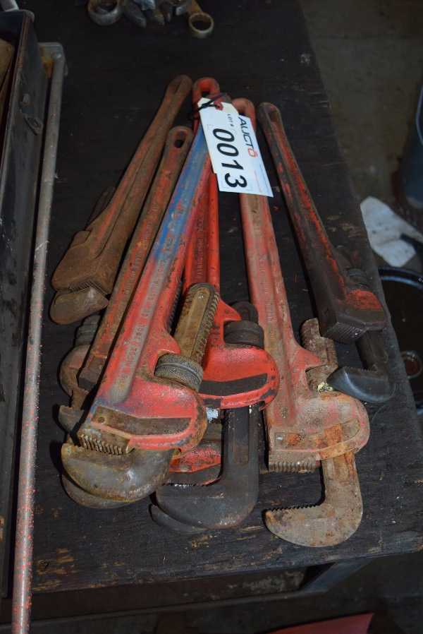 LOT OF RIGID PIPE WRENCHES - MISCELLANEOUS