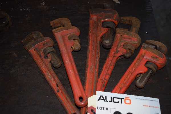 LOT OF ASSORTED RIGID PIPE WRENCHES - MISCELLANEOUS