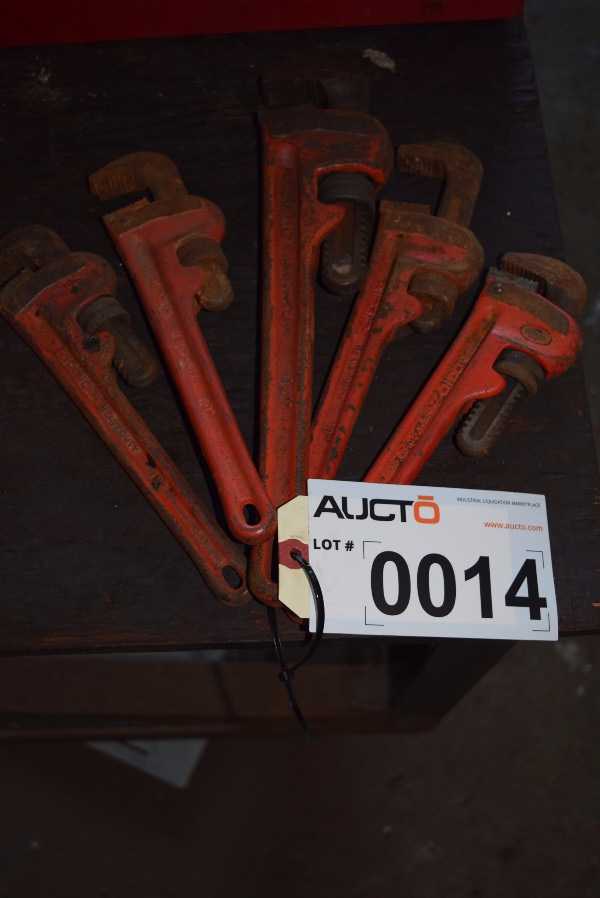 LOT OF ASSORTED RIGID PIPE WRENCHES - MISCELLANEOUS
