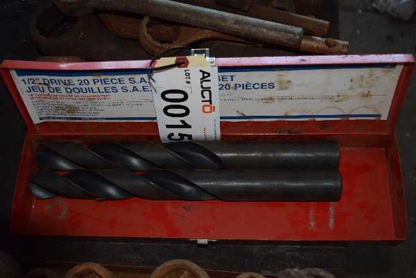 LOT OF 2 SKF 1 1/2 INCH HSS DRILL BITS - MISCELLANEOUS