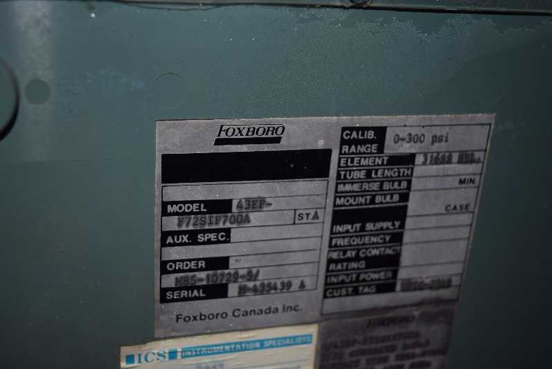 FOXBORO 43EP-F7S3I PNEUMATIC CONTROLLER - MISCELLANEOUS