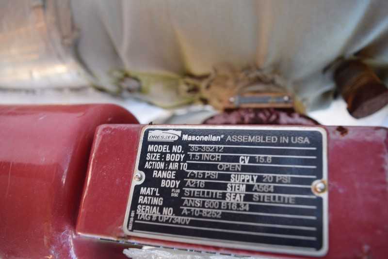 MASONEILAN 35-35212 1.5 INCH STEEL CONTROL VALVE CAMFLEX 2 SVI-2 - MISCELLANEOUS