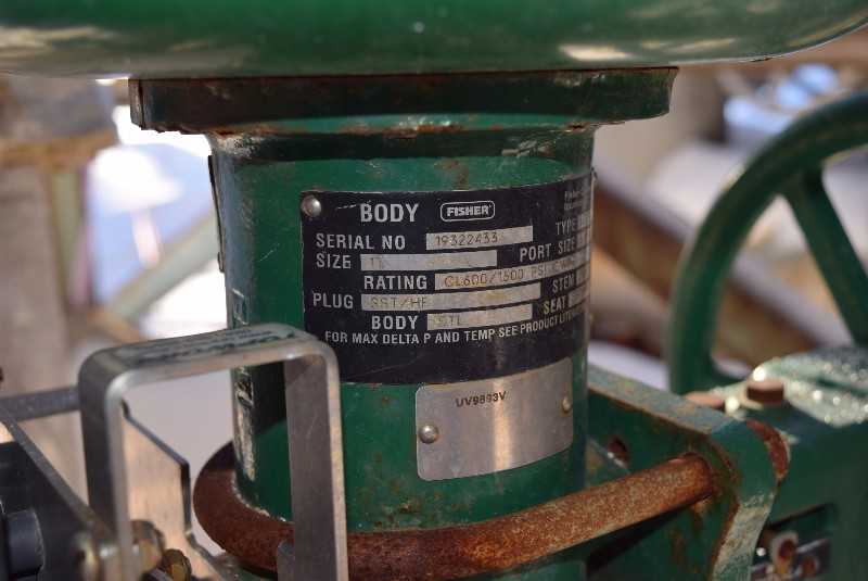 FISHER EZ-657 1 INCH STEEL CONTROL VALVE CLASS 600 - MISCELLANEOUS